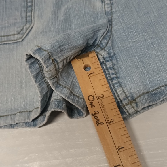 Big girls shorts light Blue wash mid-rise short girl size 14 regular outdoor - Picture 5 of 10